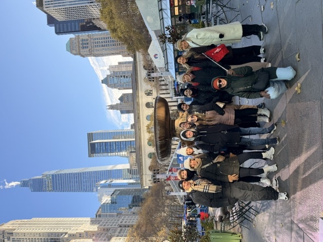 foto passeio em grupo por nova York no inverno