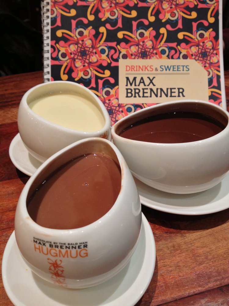 Em dias frios, tomar um dos chocolates quentes da Max Brenner é uma ótima opção de sobremesas em Nova York em 