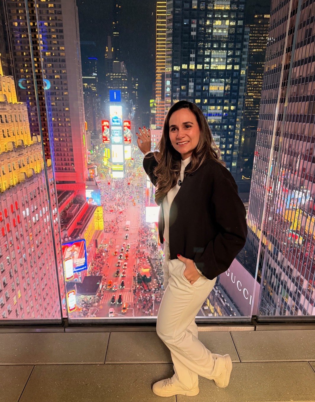 vista da Times Square no One Times Square