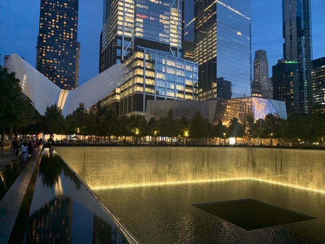memorial 11 de setembro a noite