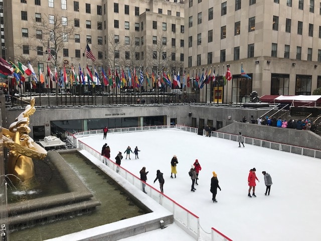 Patinação no gelo em Nova York