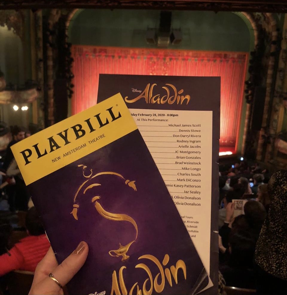 Musical Aladdin na Broadway em Nova York